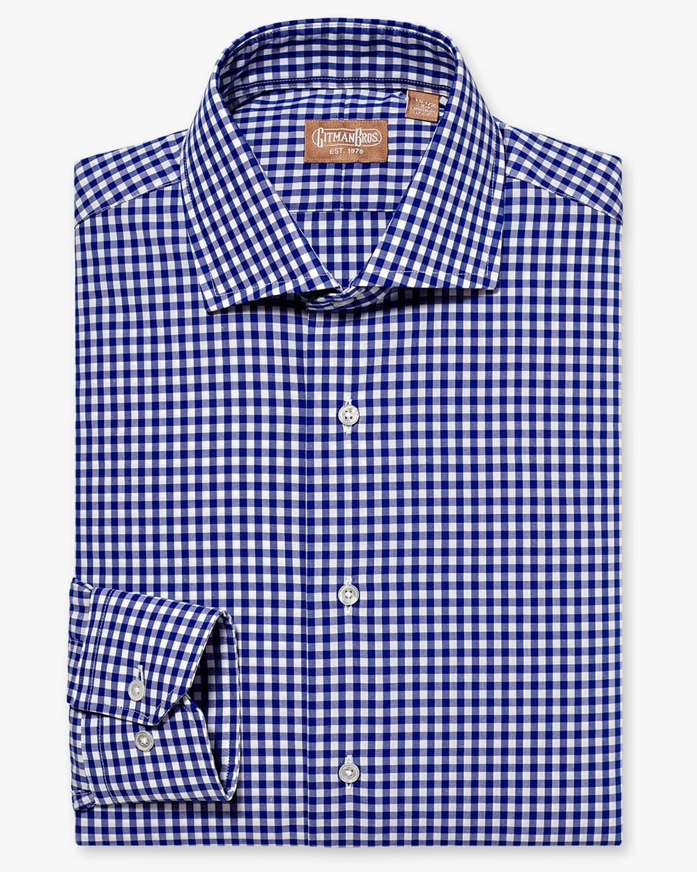 Navy Gingham Wide Spread