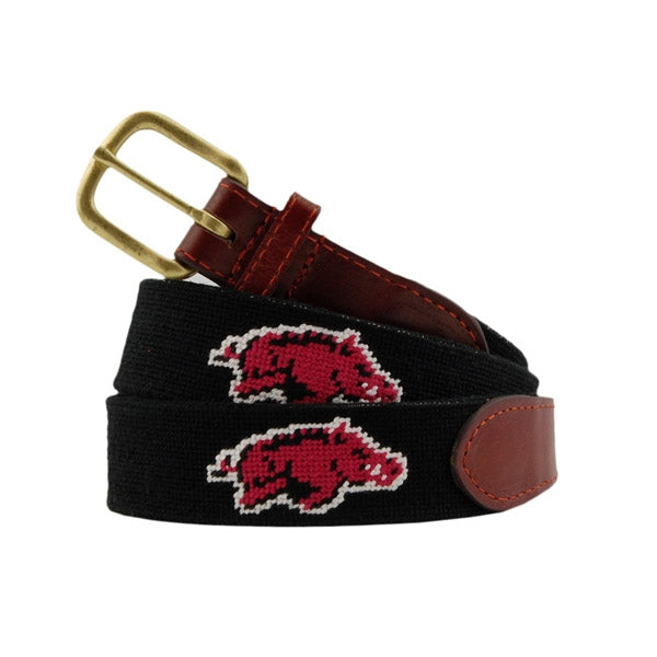 University of Arkansas Needlepoint Belt