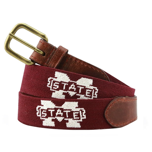 Mississippi State University Needlepoint Belt