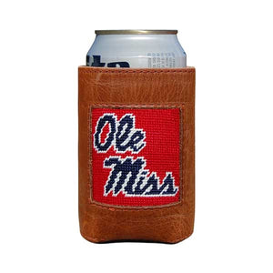 Ole Miss Needlepoint Can Cooler