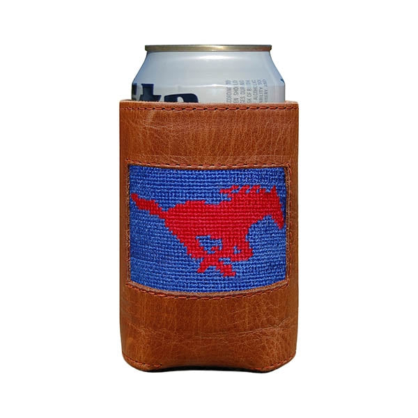 Southern Methodist University Needlepoint Can Cooler
