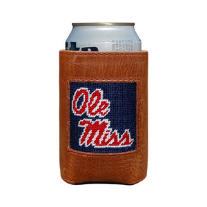 Ole Miss Needlepoint Can Cooler