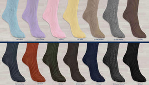 Byford Island Rib Mid Calf Cotton Dress Sock