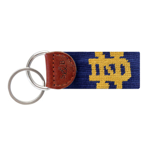 University of Notre Dame Needlepoint Key Fob