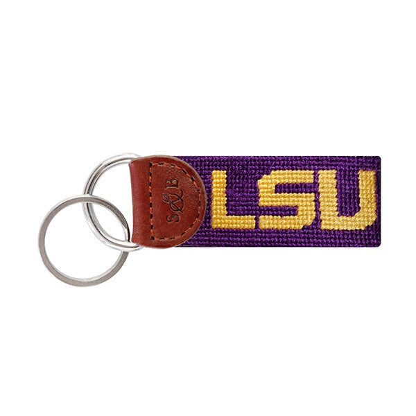 Louisiana State University Needlepoint Key Fob