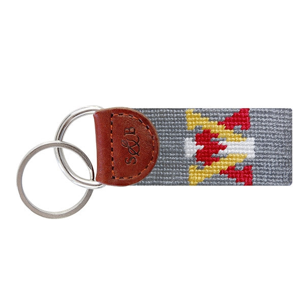 Virginia Military Institute Needlepoint Key Fob