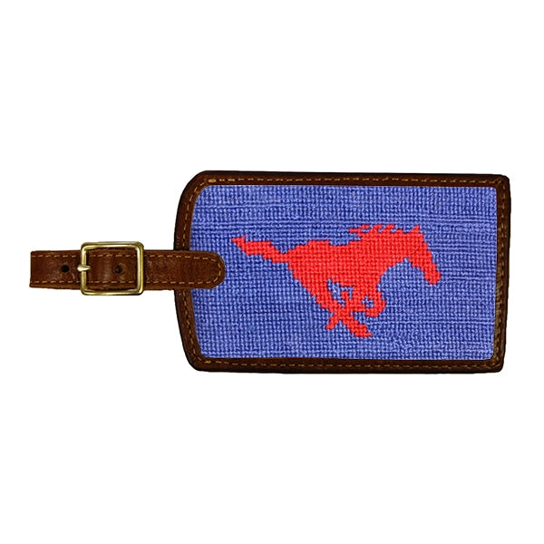 Southern Methodist University Needlepoint Luggage Tag