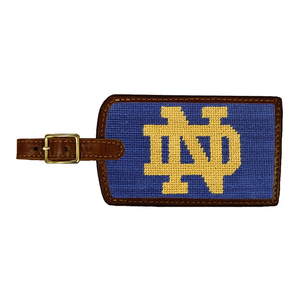 Notre Dame University Needlepoint Luggage Tag